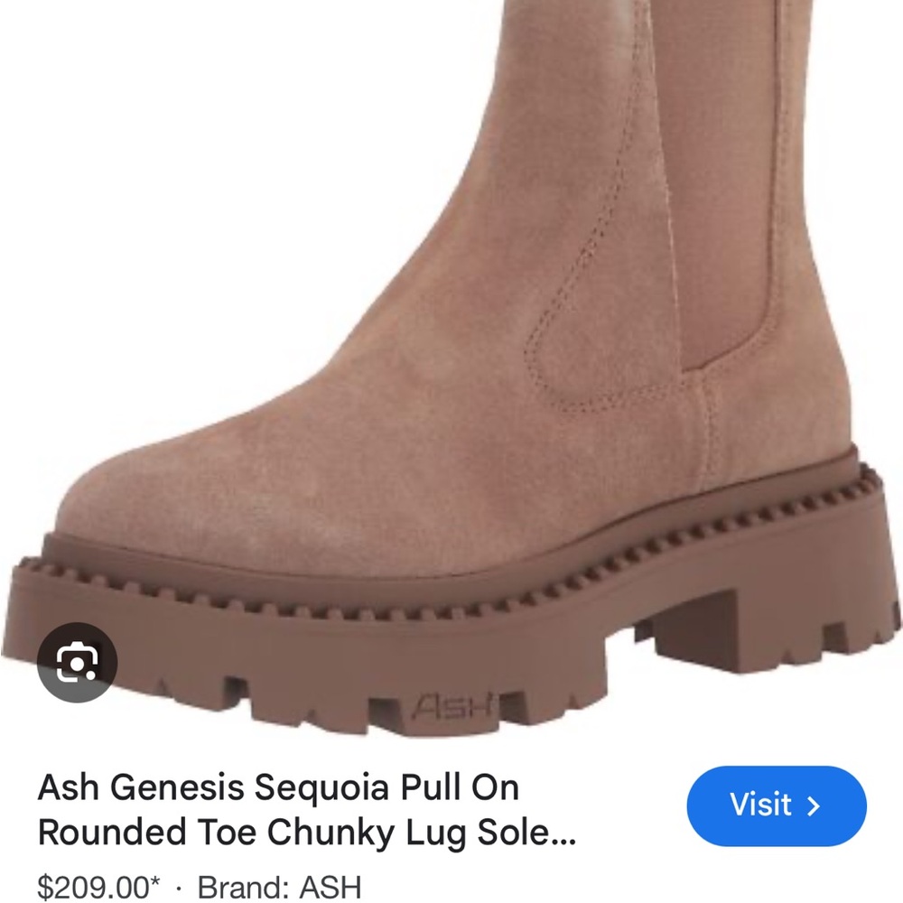 Ash Genesis Sequoia Pull-On Boots in Tan